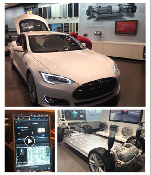圖示：Tesla新款電動車，售價5.7萬美元。圖片來源：新浪財經(jīng)北美記者段皎宇