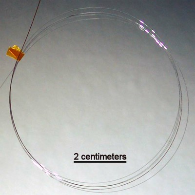 科學家研制出可以作為太陽能電池使用的硅光纖