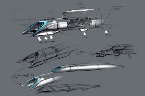 Hyperloop高架運輸系統(tǒng)的設(shè)計圖